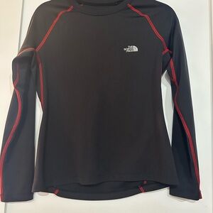 The North Face Black and Red Women's Top Flight Series Athletic Top